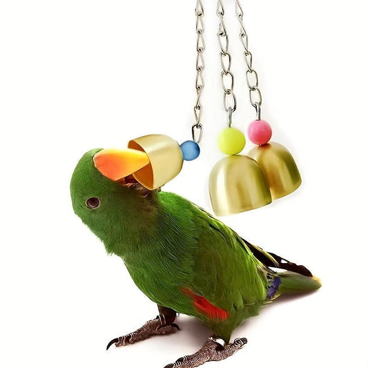 Colorful Parrot Bird Toys Molar Bell Toys