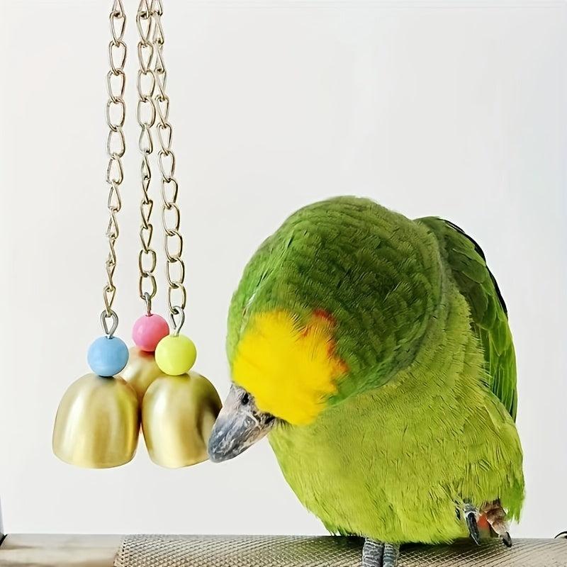 Colorful Parrot Bird Toys Molar Bell Toys