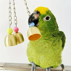 Colorful Parrot Bird Toys Molar Bell Toys