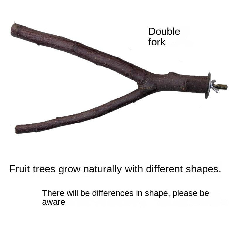 Wood Perch Stand for Parrots and Hamsters - Comfortable and Safe Resting Spot