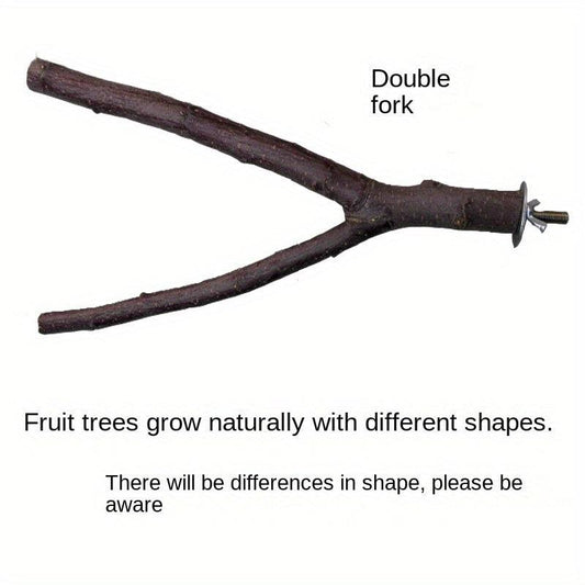 Wood Perch Stand for Parrots and Hamsters - Comfortable and Safe Resting Spot