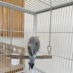 Wooden Bird Swing Toy for Parrot Cage Play