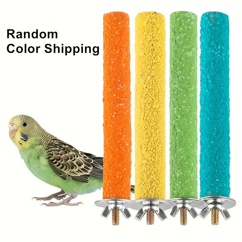 Natural Wood Parrot Perching Station for Claw Grinding