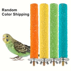 Natural Wood Parrot Perching Station for Claw Grinding
