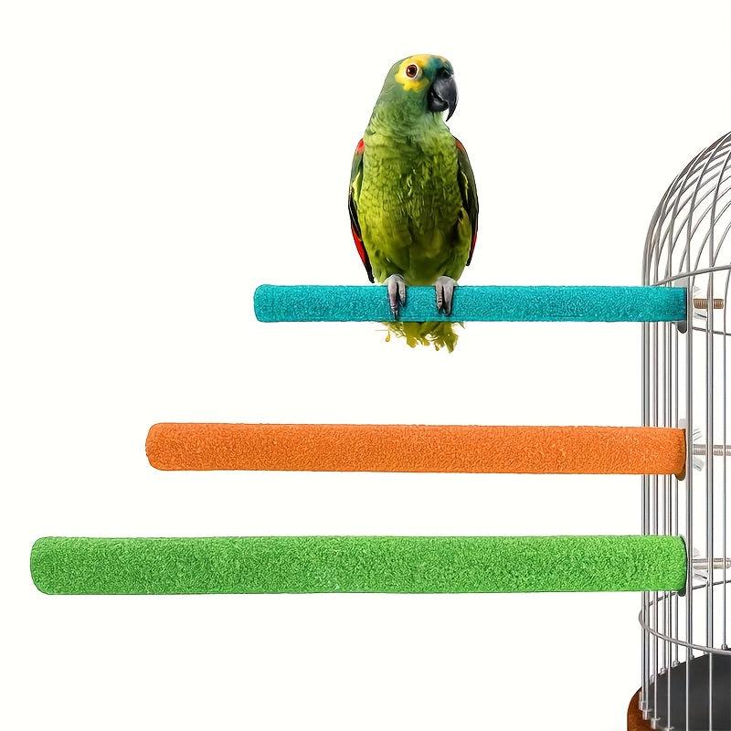 Natural Wood Parrot Perching Station for Claw Grinding
