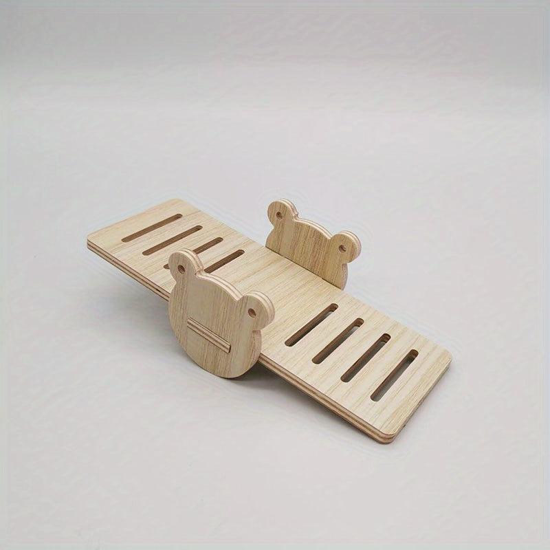 Small Pet Swing Seesaw Nest Solid Wood Decoration Toy