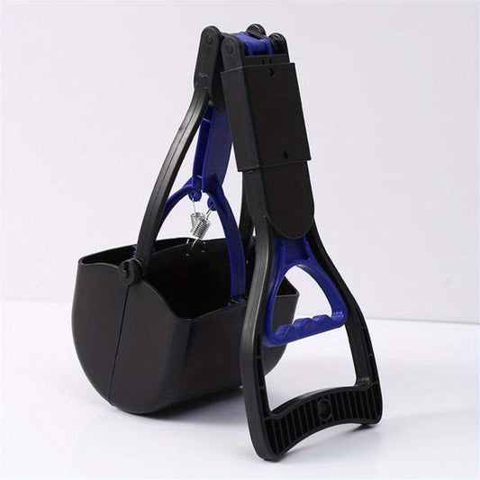 Foldable Dog Poop Scooper Long Handle Waste Picker for Outdoor Walking