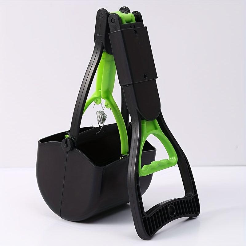 Foldable Dog Poop Scooper Long Handle Waste Picker for Outdoor Walking