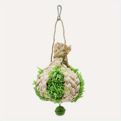 Pet Bird Toy Hanging Birdcage Accessories Natural Parrot Shredder Toy Durable