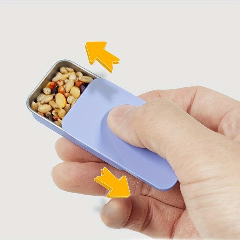 Bird Training Food Jar Parrot Handheld Feeder