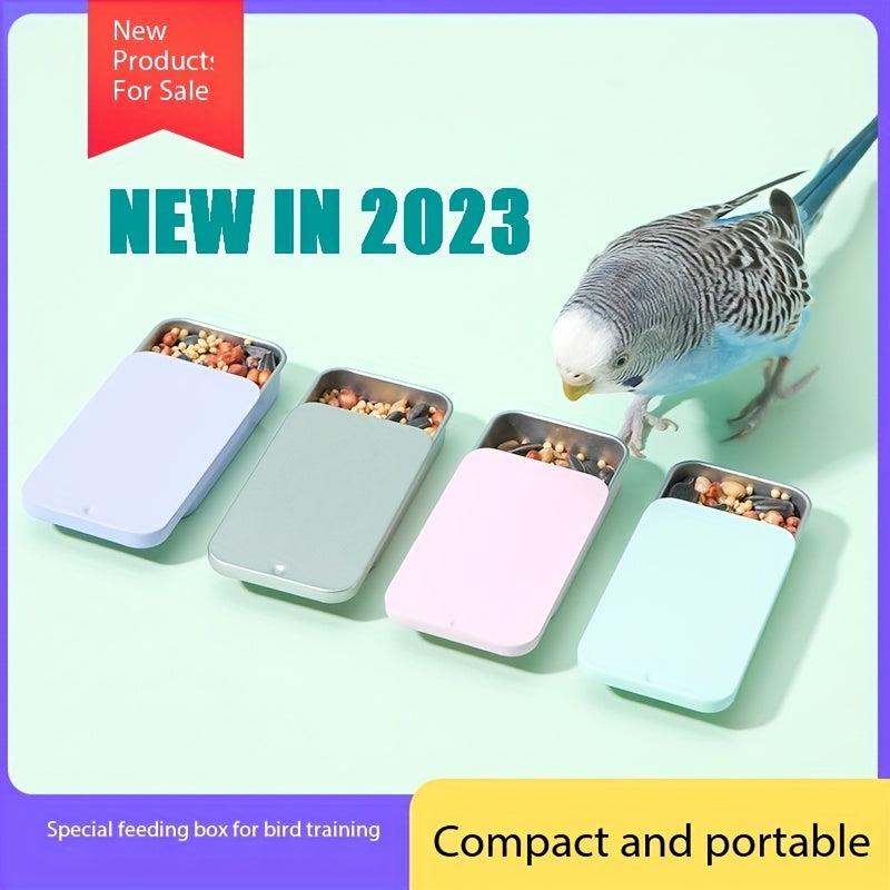 Bird Training Food Jar Parrot Handheld Feeder