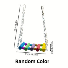 Small Parrot Swing Parrot Chew Toys Hanging Bridge Swing Toy Bird Hammock