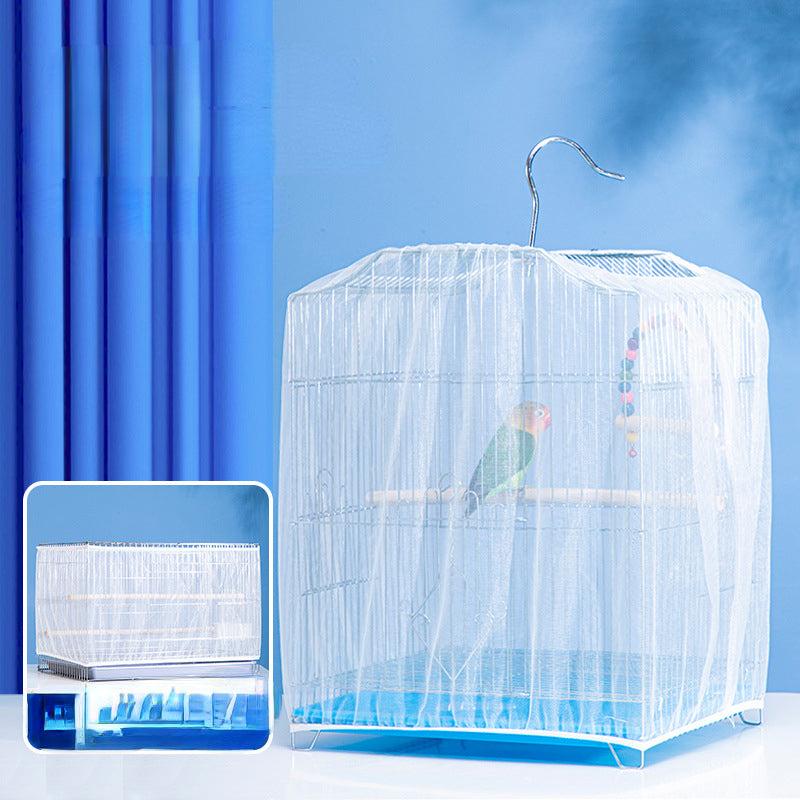 Bird Cage Cover Splash proof Net Gauze Cloth Dust proof Mosquito Net Cover