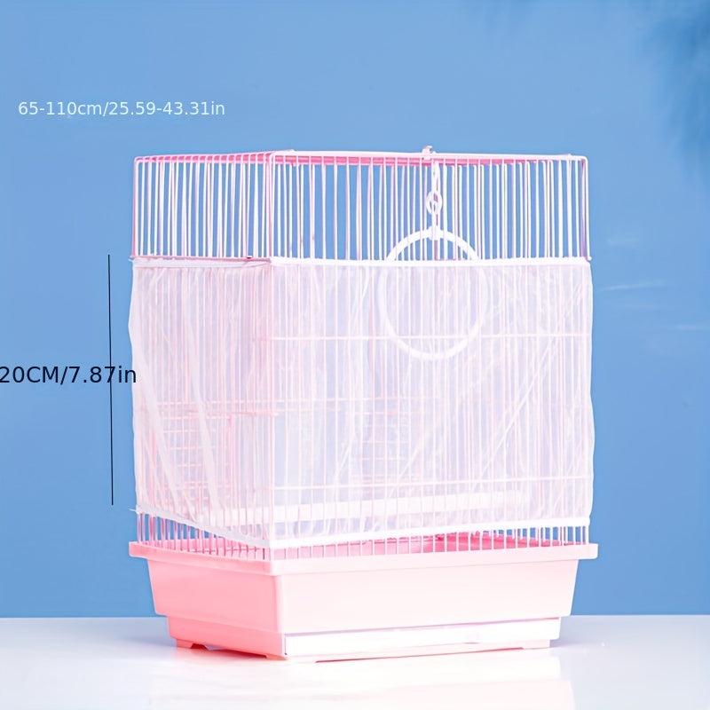 Bird Cage Cover Splash proof Net Gauze Cloth Dust proof Mosquito Net Cover