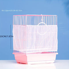 Bird Cage Cover Splash proof Net Gauze Cloth Dust proof Mosquito Net Cover