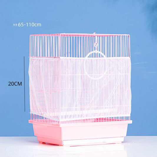 Bird Cage Cover Splash proof Net Gauze Cloth Dust proof Mosquito Net Cover