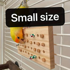 Bird Chewing Toy Hanging Wood Keyboard Toy For Training