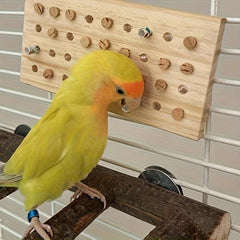 Bird Chewing Toy Hanging Wood Keyboard Toy For Training