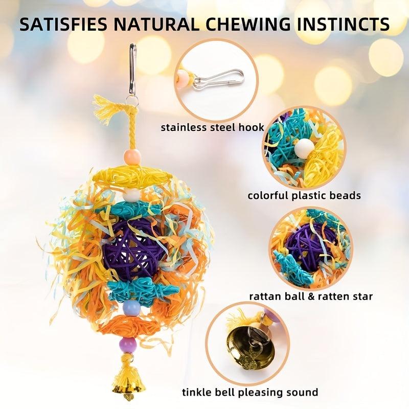 5pcs Parrot Chew Toys Fun Hanging Knot Toys for Bird Entertainment