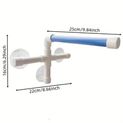 Parrot Stand Perch Shower Parakeet Window Wall Hanging Toy