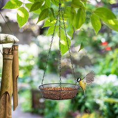 Metal Outdoor Hanging Bird Feeder Tray for Garden