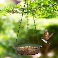 Metal Outdoor Hanging Bird Feeder Tray for Garden