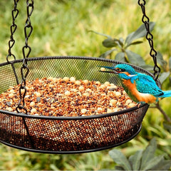 Metal Outdoor Hanging Bird Feeder Tray for Garden
