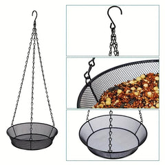Metal Outdoor Hanging Bird Feeder Tray for Garden