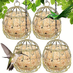 Outdoor Bird Cage Feeder Spring Hanging Bird Feeder Garden Yard Feeder