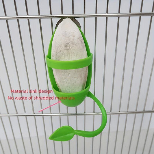 Bird Feeder Basket Vegetable Fruit Holder Parrots Food Feeding Perch Stand