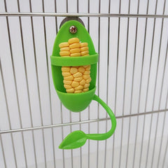 Bird Feeder Basket Vegetable Fruit Holder Parrots Food Feeding Perch Stand