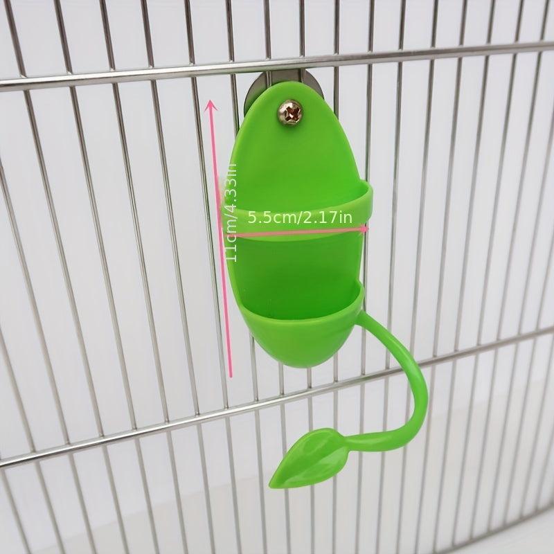 Bird Feeder Basket Vegetable Fruit Holder Parrots Food Feeding Perch Stand