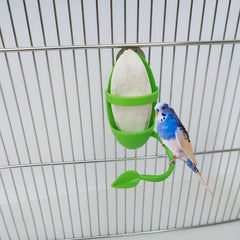 Bird Feeder Basket Vegetable Fruit Holder Parrots Food Feeding Perch Stand