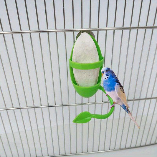 Bird Feeder Basket Vegetable Fruit Holder Parrots Food Feeding Perch Stand