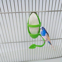 Bird Feeder Basket Vegetable Fruit Holder Parrots Food Feeding Perch Stand