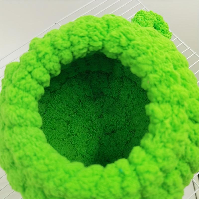 Cartoon Plush Bird Nest for Small Parrot - Warm Nest Cage
