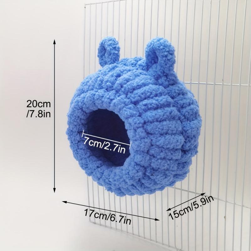 Cartoon Plush Bird Nest for Small Parrot - Warm Nest Cage