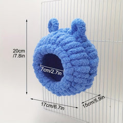 Cartoon Plush Bird Nest for Small Parrot - Warm Nest Cage