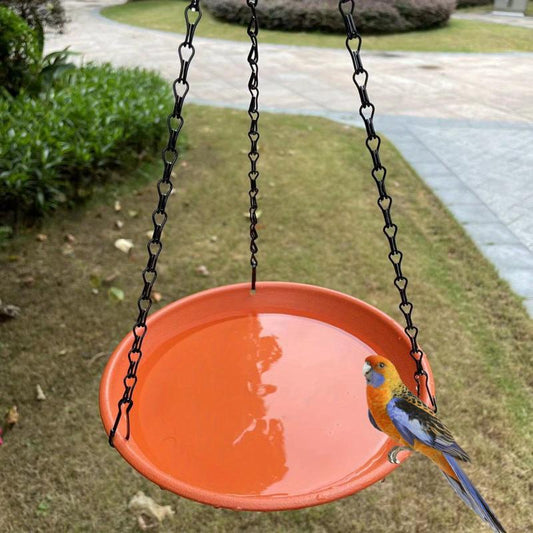 Vibrant 7-Colored Bird Feeder Tray for Garden