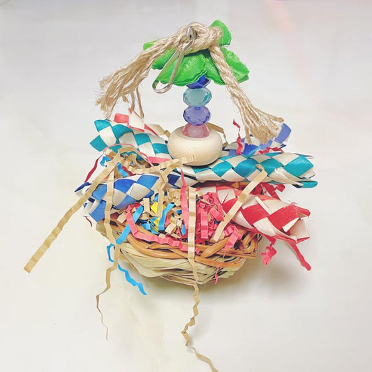 Colorful Parrot Chew Toys Foraging Shredded Paper Toy