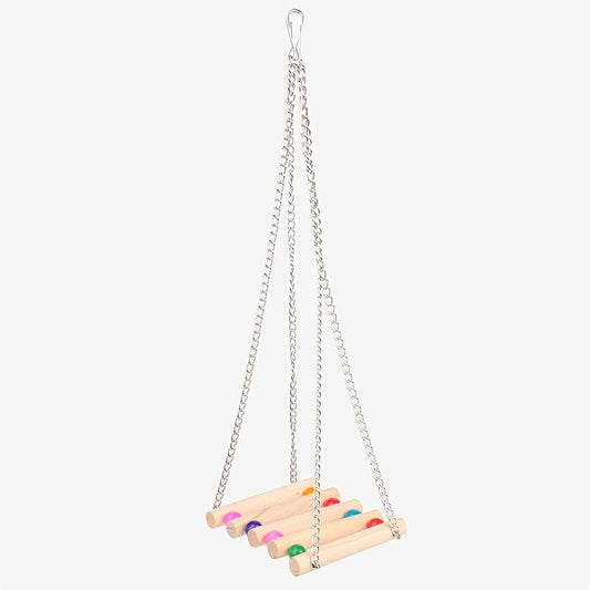 Random Bird Hanging Ladder Swing Bridge Toy For Parrot Birds