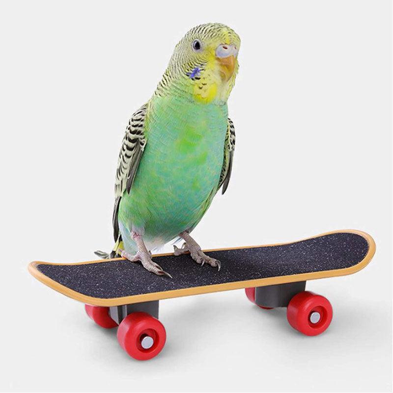 4pcs Parrot Toy Set Puzzle Cart Ferrule Training Bird Swing Bite Toy