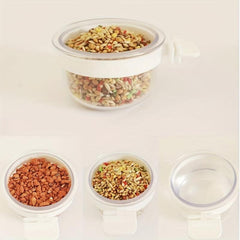 6pcs Bird Feeder Hanging Transparent Bowls For Parrot Pigeon Bird
