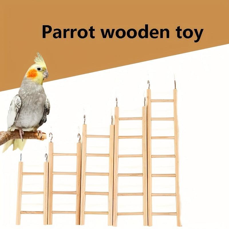 5pcs Parrot Wooden Toy Hamster Climbing Ladder