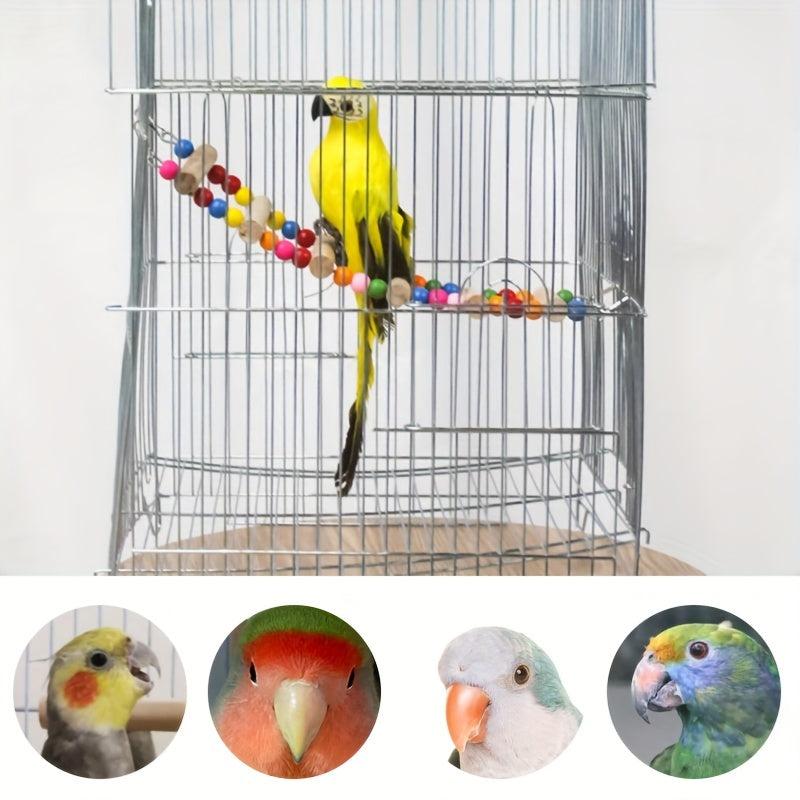 Colorful Beads Bird Toy Parrot Ladder Bridge