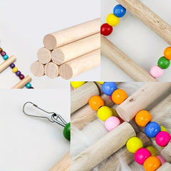 Colorful Beads Bird Toy Parrot Ladder Bridge