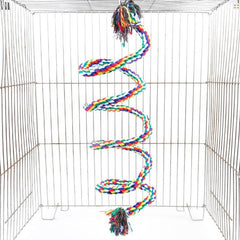 Parrot Bird Toy Hanging Rope Budgie Chew Toy Cockatiel Stand