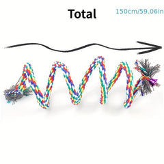 Parrot Bird Toy Hanging Rope Budgie Chew Toy Cockatiel Stand