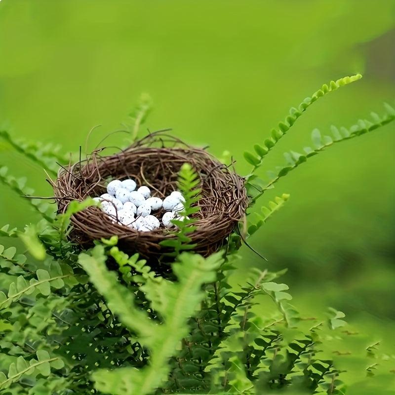 10pcs Simulated Striped Bird Eggs Toys - Easter Decorations