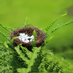 10pcs Simulated Striped Bird Eggs Toys - Easter Decorations